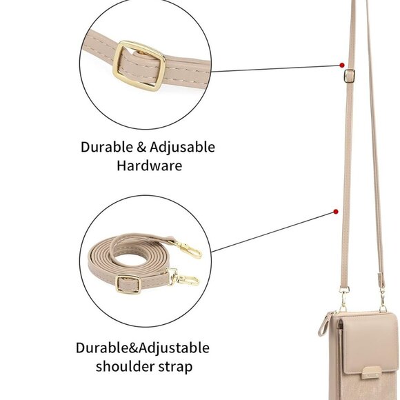 Versatile Adjustable Crossbody Phone Wallet for Women – Perfect Travel Companion - Picture 7 of 9